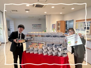 ティッシュのつかみ取りキャンペーン中です！！